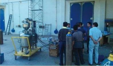 环流熏蒸控制系统熏蒸现场