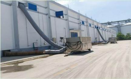 空调低温储粮系统谷物冷却机使用现场