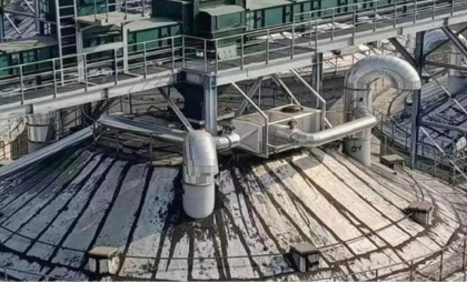 浅圆仓安装空调制冷机